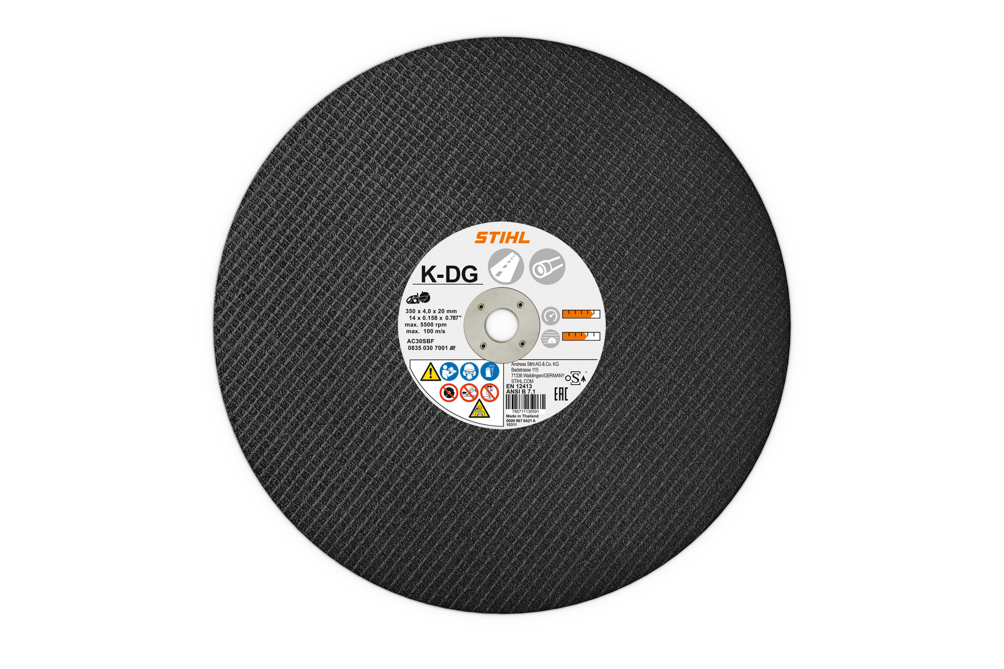 14" Abrasive Cutting Wheel - Asphalt K-DG