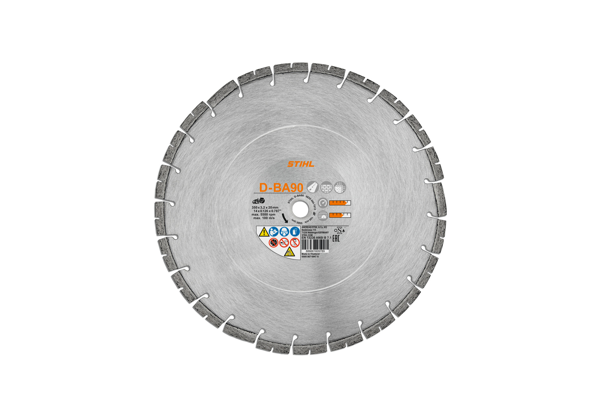 12" Diamond Cutting Wheel - Asphalt BA90