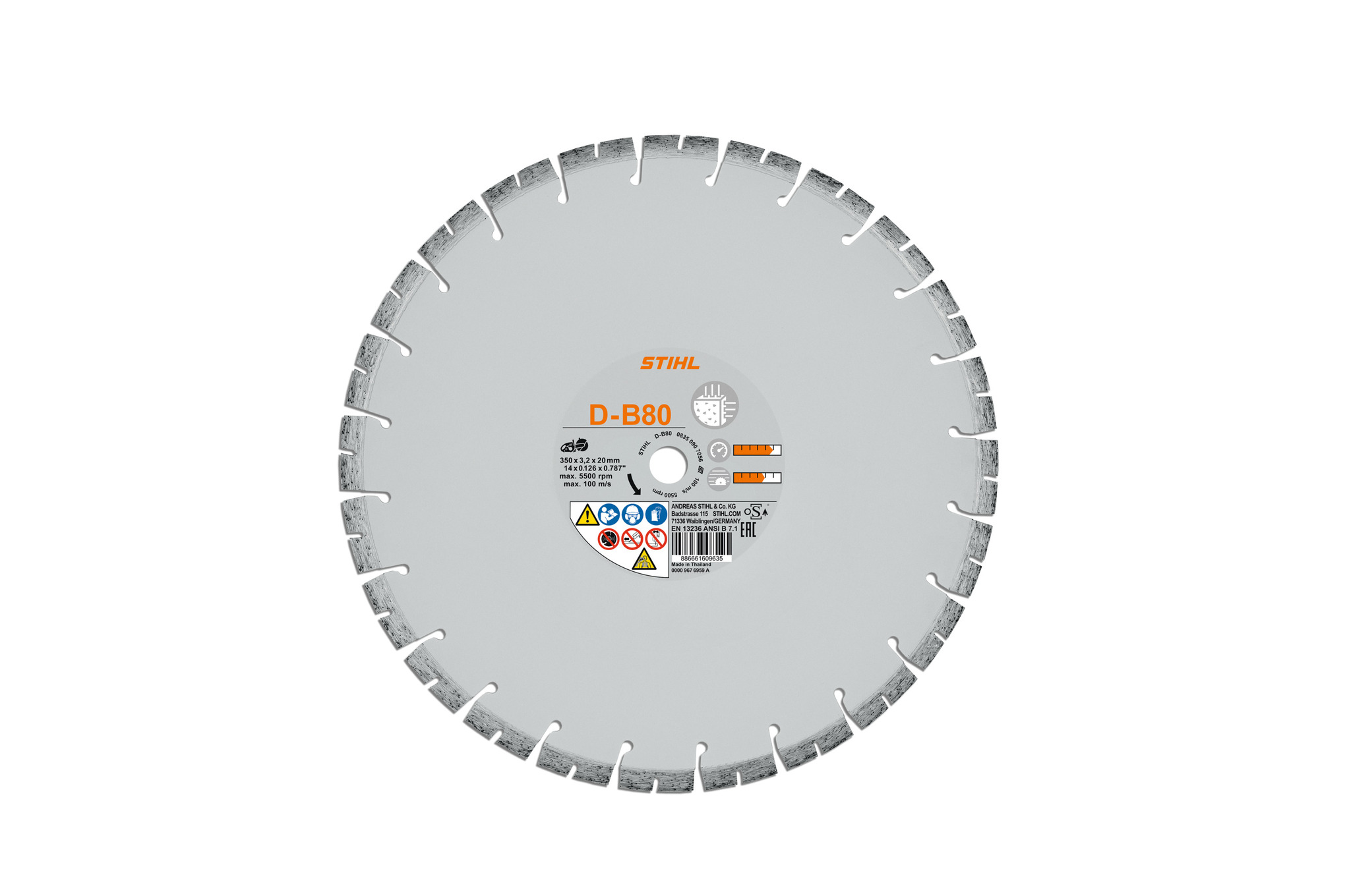 14" Diamond Cutting Wheel - Concrete B80