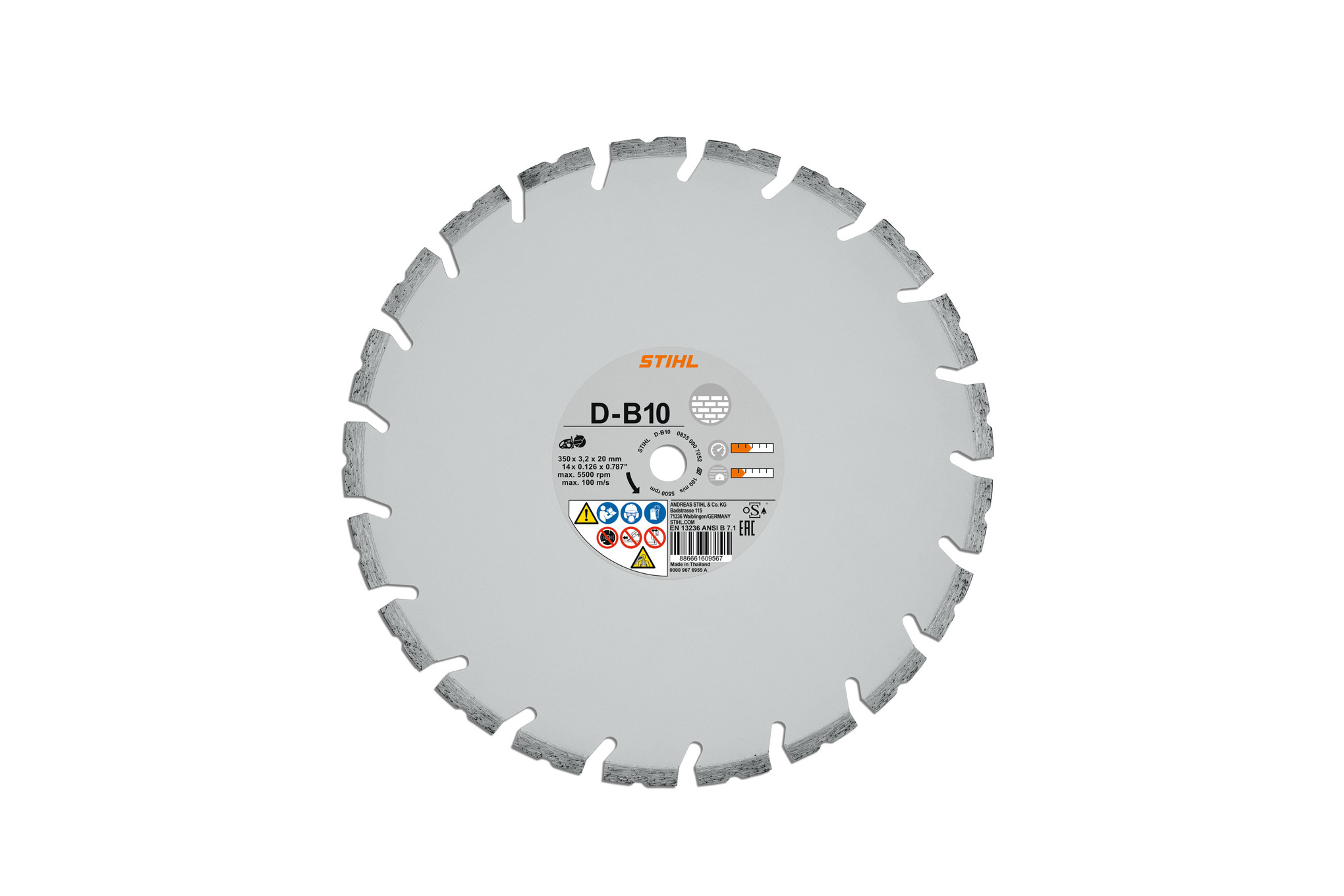 9" Diamond Cutting Wheel - Concrete B10