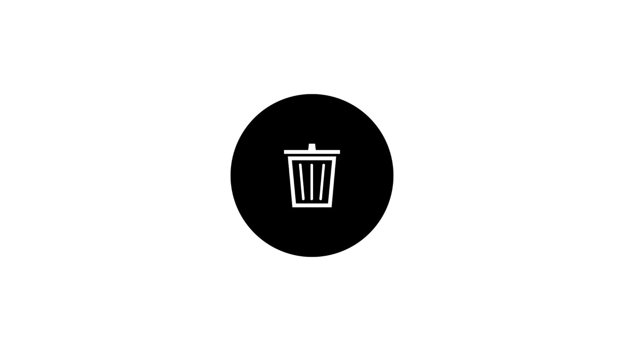 Waste bin icon