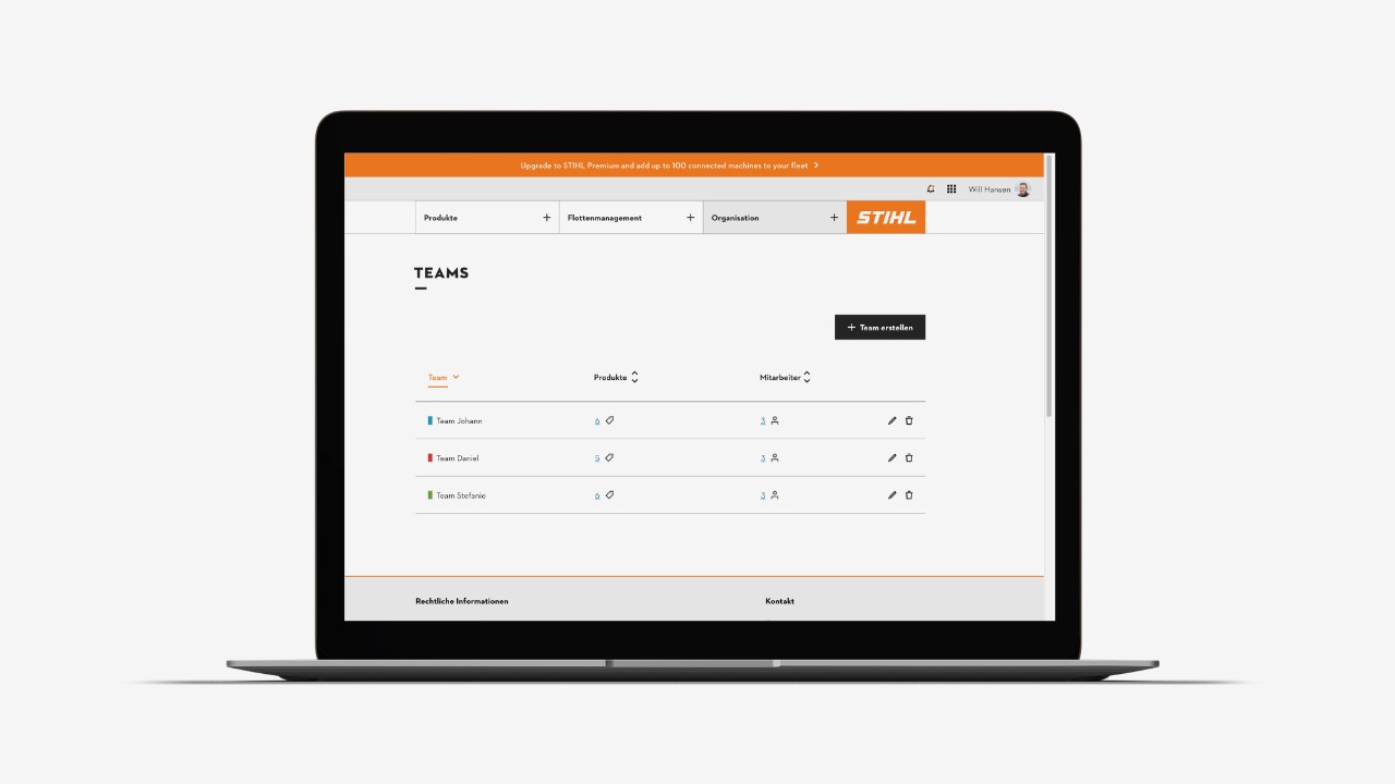 STIHL connected Portal