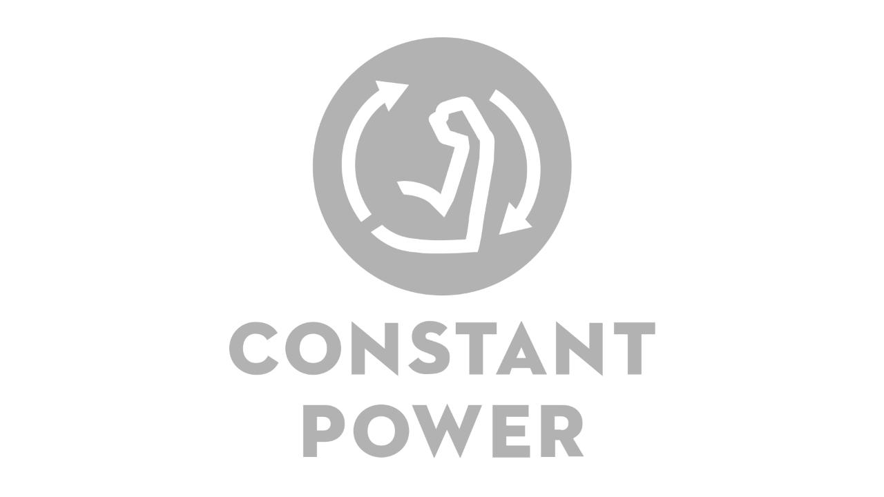 Icône avec un bras coudé et deux flèches dans le sens des aiguilles d’une montre, en dessous « Constant Power »